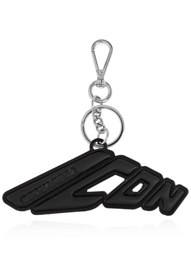 Dsquared2 Keychain With Logo, Men's, Black - DSQUARED2 - BALAAN 1