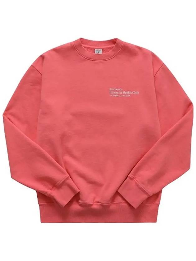 Fitness & Health Club Crew Neck Cotton Sweatshirt Strawberry - SPORTY & RICH - BALAAN 6