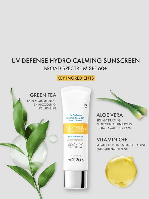 [AGE20'S] UV Defense Hydro Calming Sunscreen 50ml - AGE20'S - BALAAN 2