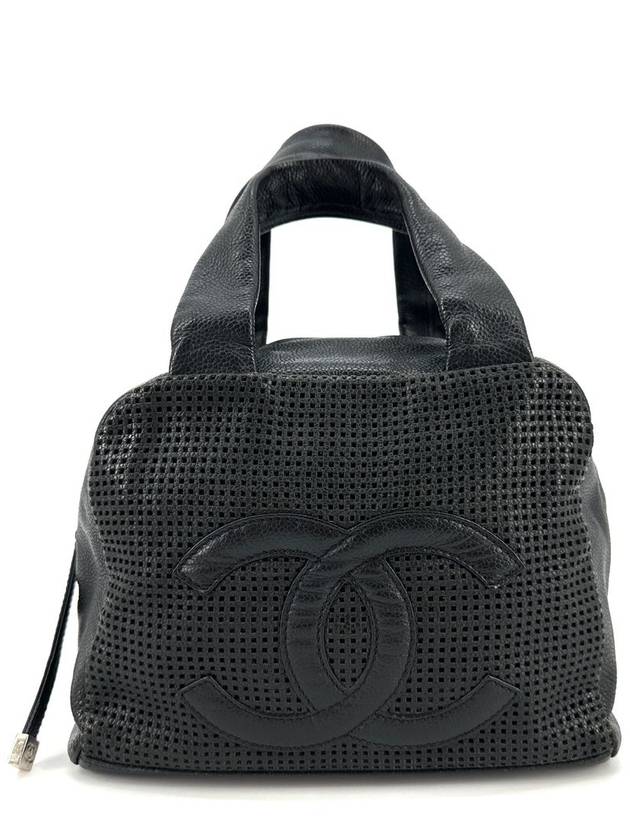 CC logo caviar tote bag bowling - CHANEL - BALAAN 2