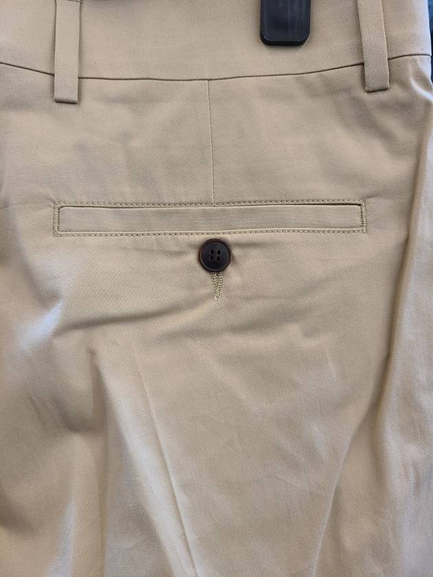 Tapered Chino Straight Pants Beige - AMI - BALAAN 10