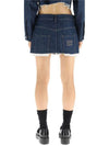 40 MiuMiu Women s Denim Low Rise Mini Skirt - MIU MIU - BALAAN 3