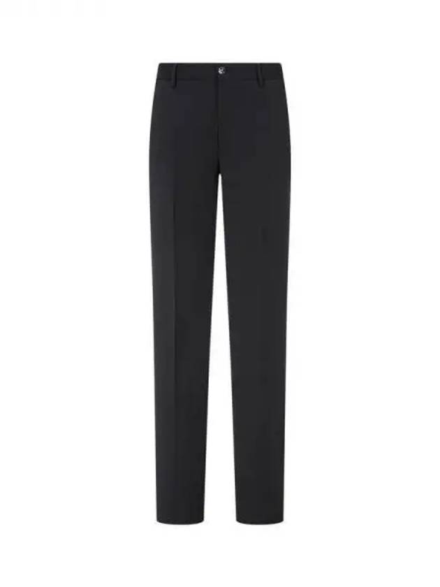 Men's Solid Wool Criss Pants Black 270017 - GIORGIO ARMANI - BALAAN 1