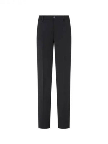 Men's Solid Wool Criss Pants Black 270017 - GIORGIO ARMANI - BALAAN 1