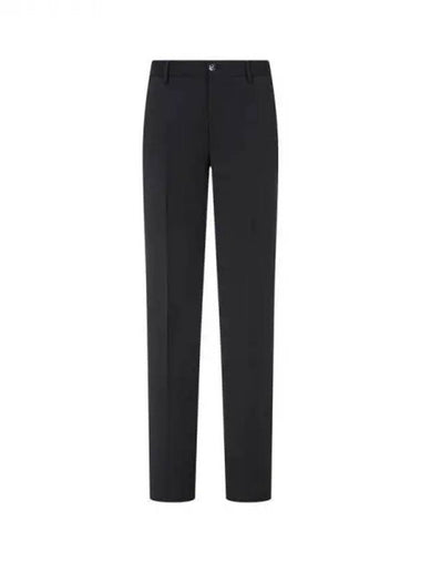 Men s Solid Wool Criss Pants Black 271581 - GIORGIO ARMANI - BALAAN 1