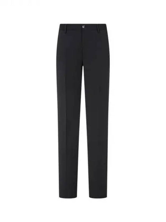 Men's Solid Wool Criss Pants Black 270017 - GIORGIO ARMANI - BALAAN 1