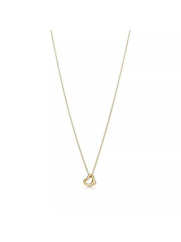 Open Heart Pendant 7MM Necklace Gold - TIFFANY & CO. - BALAAN 1