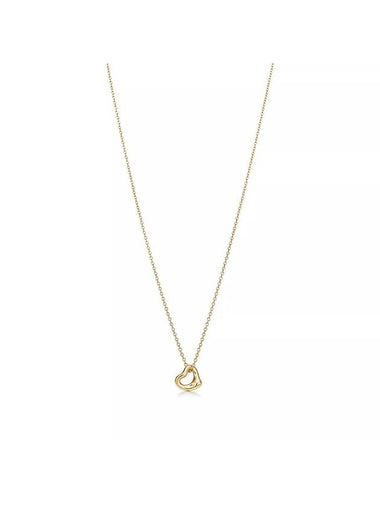 Open Heart Pendant 7MM Necklace Gold - TIFFANY & CO. - BALAAN 1