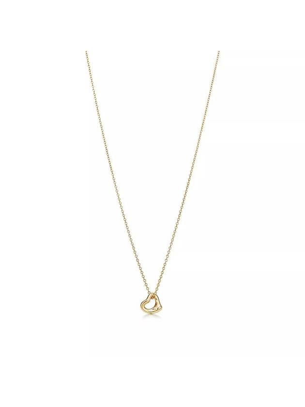 Open Heart Pendant 7MM Necklace Gold - TIFFANY & CO. - BALAAN 1