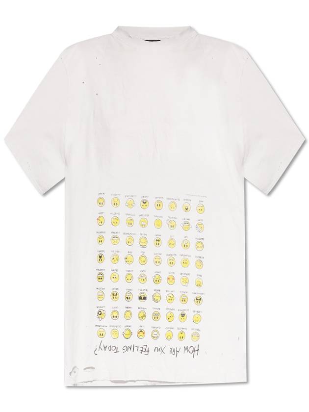 Balenciaga T-shirt With Vintage Effect, Women's, White - BALENCIAGA - BALAAN 1