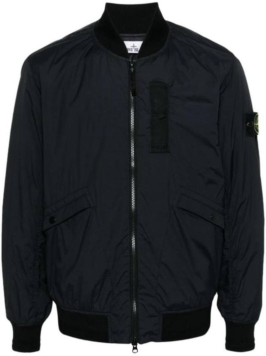 Skin Touch Nylon TC Primaloft Bomber Jacket Black - STONE ISLAND - BALAAN 1