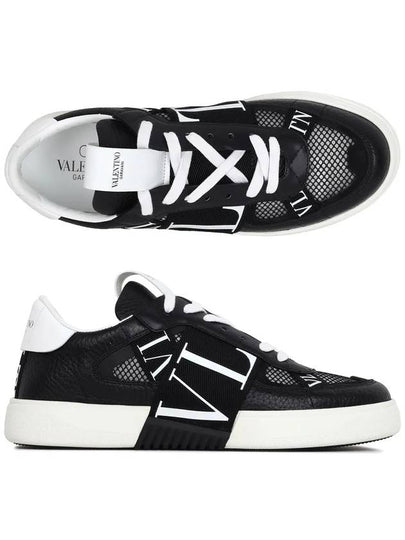 VLTN Logo Low Top Sneakers Black - VALENTINO - BALAAN 2