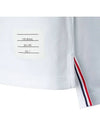 4-Bar Striped Cotton Long Sleeve T-Shirt White - THOM BROWNE - BALAAN 10