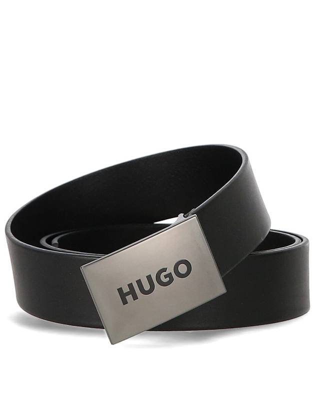 Logo Leather Belt Black - HUGO BOSS - BALAAN 2