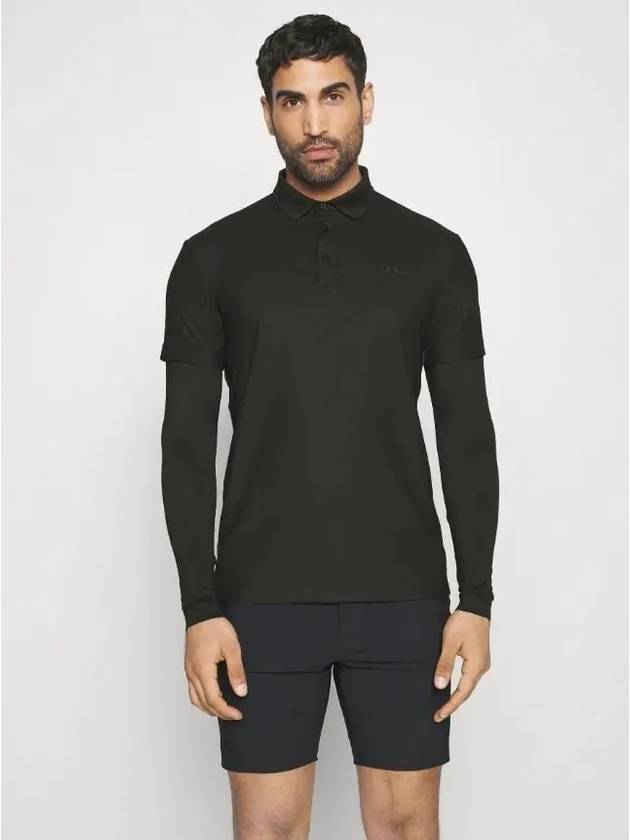 Liam Regular Fit Long Sleeve PK Shirt Black - J.LINDEBERG - BALAAN 3