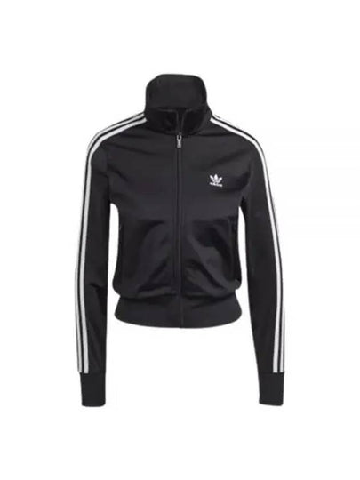 Trefoil Logo Cropped Zipper Track Jacket Black - ADIDAS - BALAAN 2