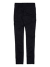 Logo Patch Cargo Straight Pants Black - STONE ISLAND - BALAAN 3