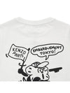 Women Boke Boy Classic Cotton Short Sleeve T-Shirt White - KENZO - BALAAN 9