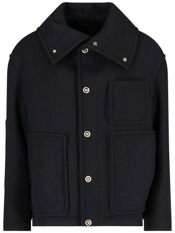 Medusa Wool Blouson Jacket Black - VERSACE - BALAAN 1