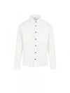 Organic Gabardine Buttoned Lens Long Slevee Shirt White - CP COMPANY - BALAAN 2