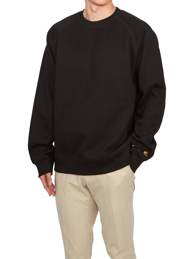 Chase Crew Neck Sweatshirt Black - CARHARTT WIP - BALAAN 5