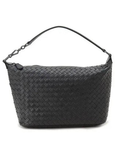 Women's Intrecciato Shoulder Bag Black - BOTTEGA VENETA - BALAAN 2