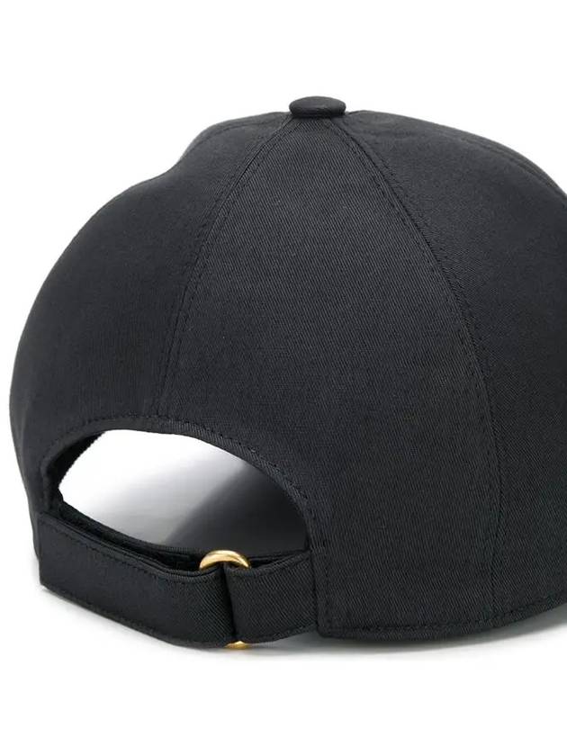 Embroidered Logo Ball Cap Black - GUCCI - BALAAN 4