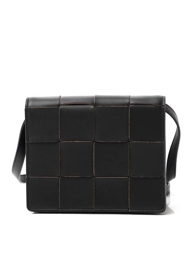 Intrecciato Small Cross Bag Black - BOTTEGA VENETA - BALAAN 1