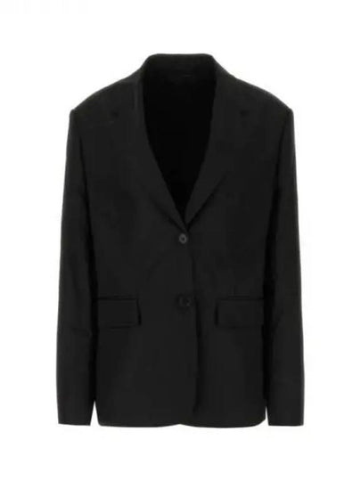 Triangular logo nylon blazer jacket 271295 - PRADA - BALAAN 1