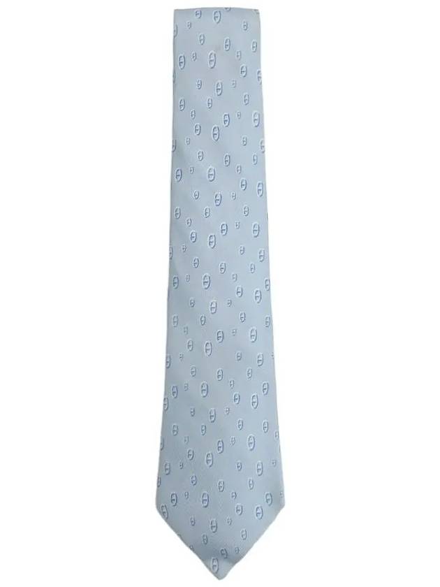 Tie sky blue HS1543 - HERMES - BALAAN 1