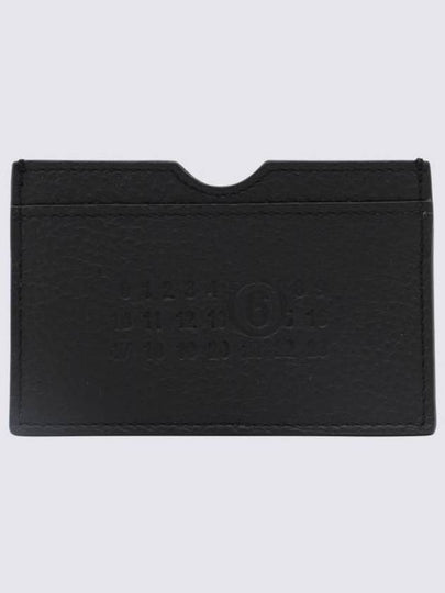 Embossed Numeric Logo Leather Card Wallet Black - MAISON MARGIELA - BALAAN 2