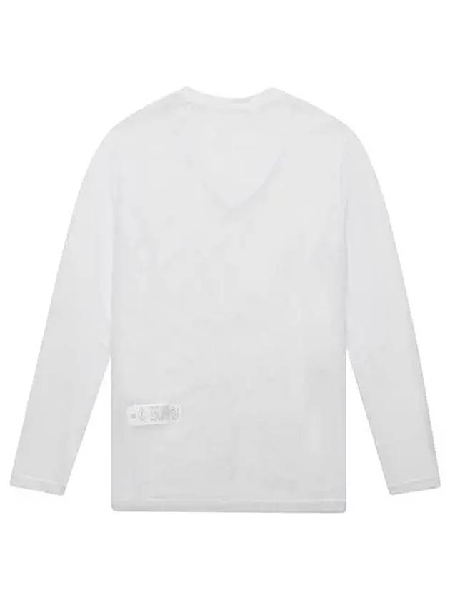 Mesh V-neck Base Long Sleeve T-Shirt - BLACK&WHITE - BALAAN 4