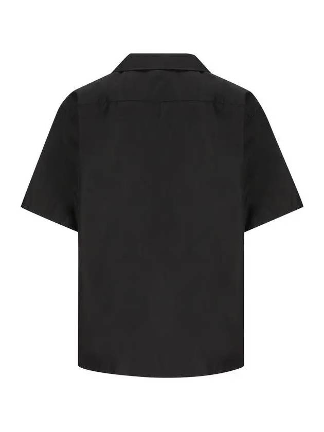 Short Sleeved Re Nylon Shirt Black - PRADA - BALAAN 3