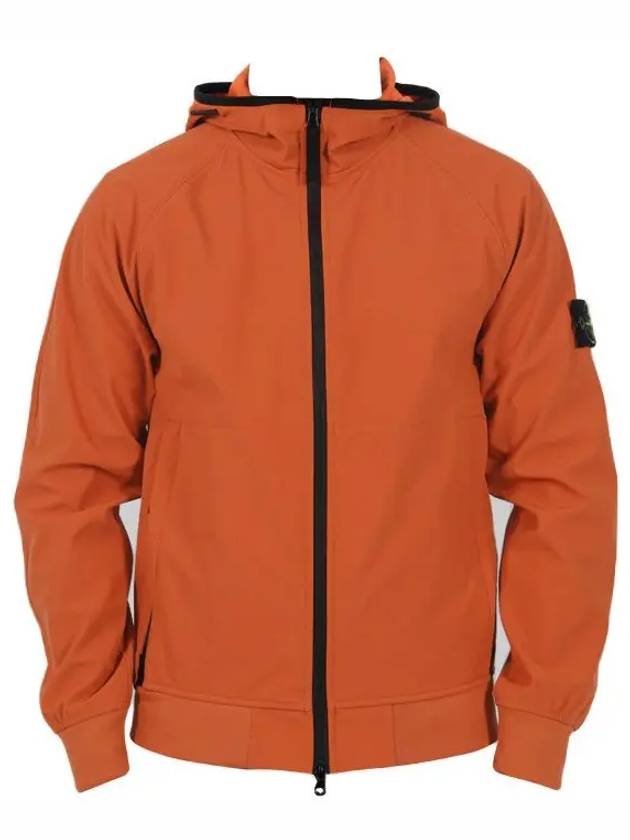 Soft Shell R Technology Nylon Hood Jacket Orange - STONE ISLAND - BALAAN 2