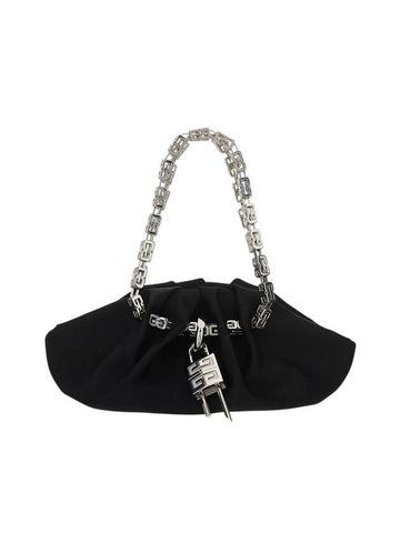 Kenny Satin Small Tote Bag Black - GIVENCHY - BALAAN 1