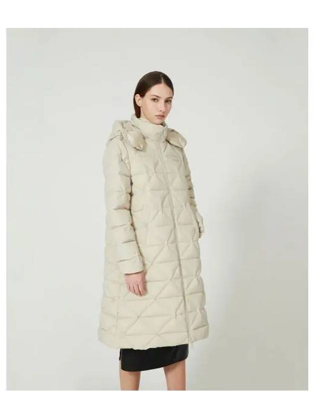 Astoria dark ivory women s down jacket - DUVETICA - BALAAN 1