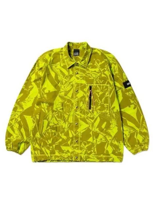 Crinkle Camo Shirt Lime FTAR40600LM - ARIES - BALAAN 1