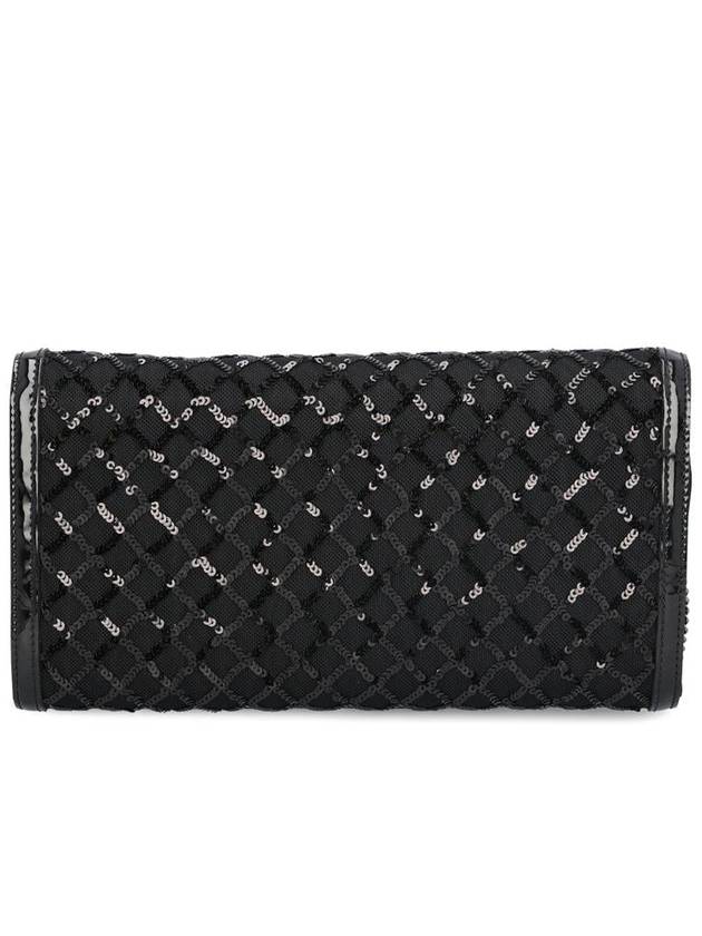 Efflorescence Sequin Clutch Bag Black - ROGER VIVIER - BALAAN 3