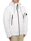 Pro Tech Hooded Jacket Gauze White - CP COMPANY - BALAAN 5