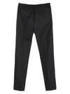 Men's Wool Straight Pants Black - AMI - BALAAN 3