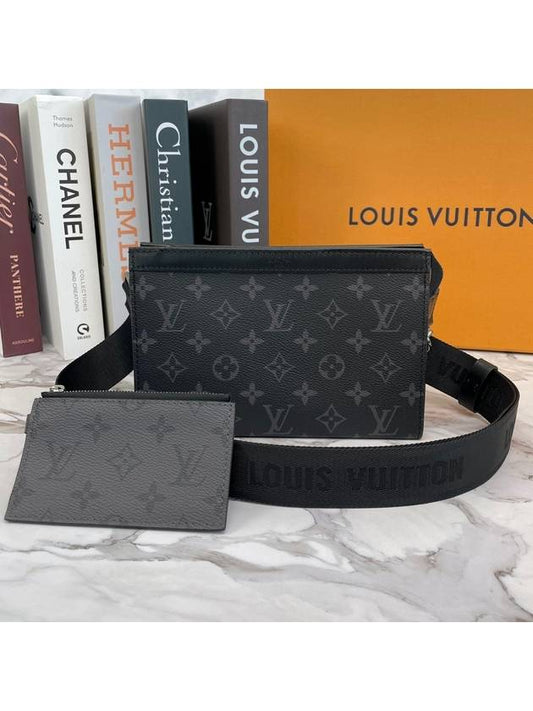 Gaston Wearable Wallet Cross Bag Black - LOUIS VUITTON - BALAAN.