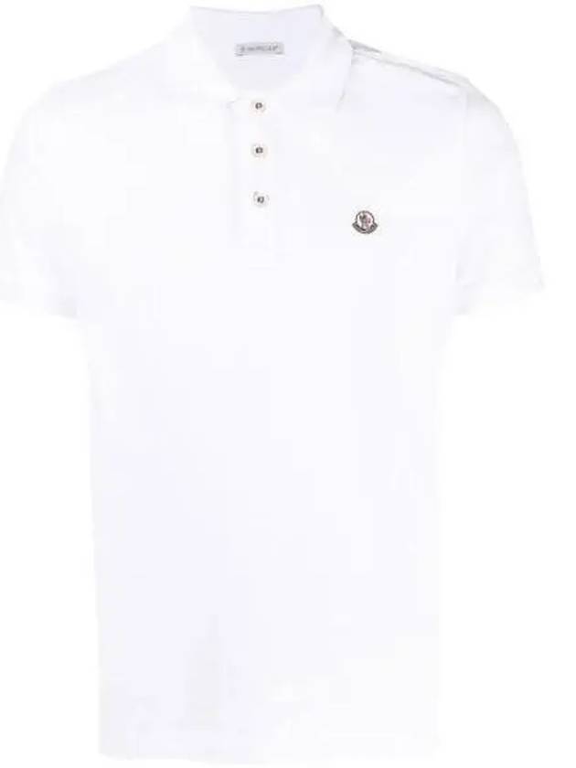 8A00024 Logo Patch Pique Polo Shirt Short Sleeve 8A000 24 270150 1009537 - MONCLER - BALAAN 1