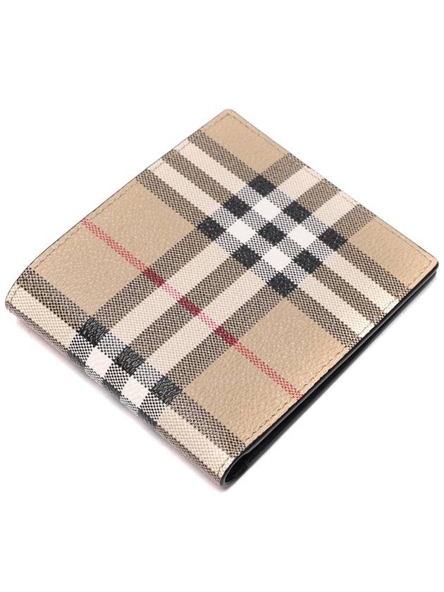 Men's Vintage Check Half Wallet Beige - BURBERRY - BALAAN 6