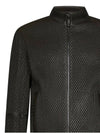 23FW Men's Seersucker Texture Leather Jacket H41R81E1P81 599 BPG - EMPORIO ARMANI - BALAAN 3