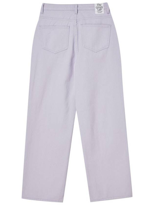 Women's Cotton Twill SemiWide Jeans GB1 WDPT 51 VIO - THE GREEN LAB - BALAAN 2