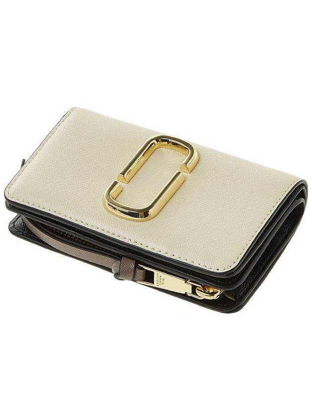 Snapshot Compact Logo Zipper Medium Wallet Ivory - MARC JACOBS - BALAAN 5