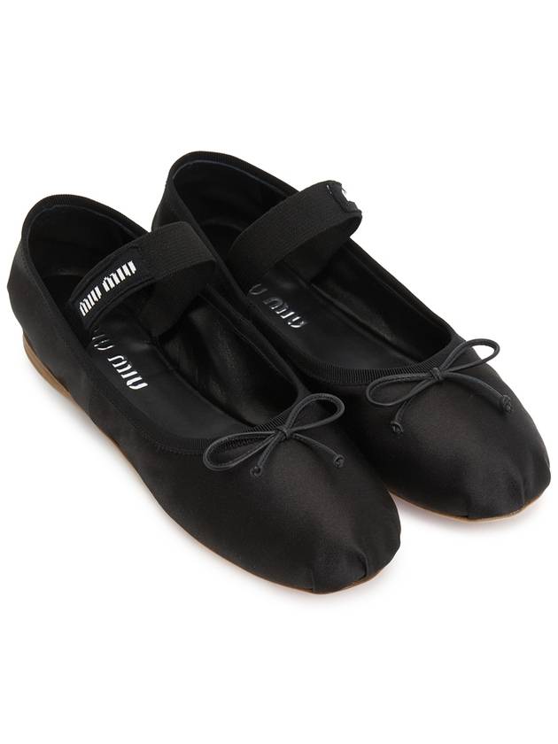 Satin Ballerinas Black - MIU MIU - BALAAN 4