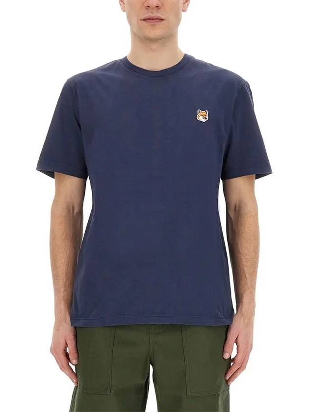 Fox Head Patch Classic Short Sleeve T-Shirt Ink Blue - MAISON KITSUNE - BALAAN 3