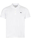 Navy Fox Patch Classic Polo Shirt White - MAISON KITSUNE - BALAAN 1