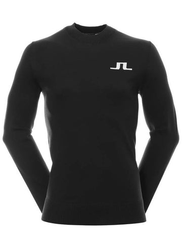 Gus Logo Regular Fit Knit Top Black - J.LINDEBERG - BALAAN 1